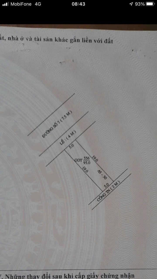 Bán nền 30A5 đẹp đường số 7 (Đường Trần Văn Việt) khu dân cư Công An (Khu Vạn Phong), phường Hưng Thạnh, quận Cái Răng, Cần Thơ